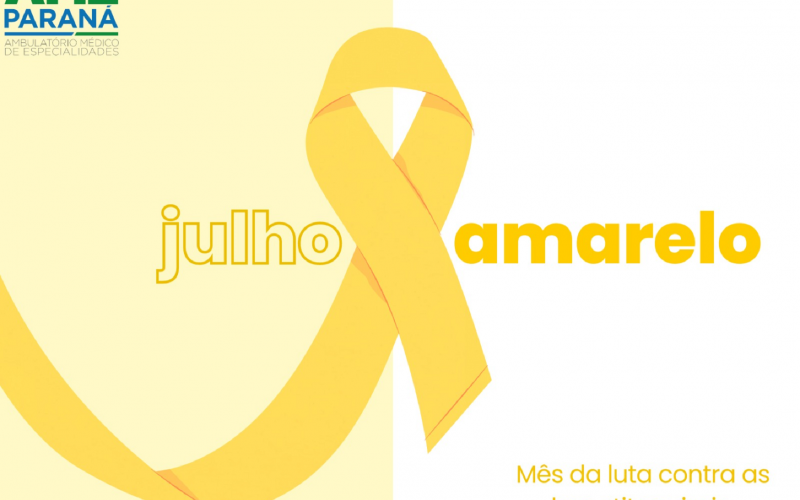 JULHO AMARELO - MÊS DA LUTA CONTRA AS HEPATITES VIRAIS