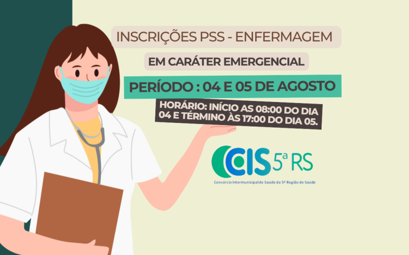 Inscrições PSS - Emergencial  