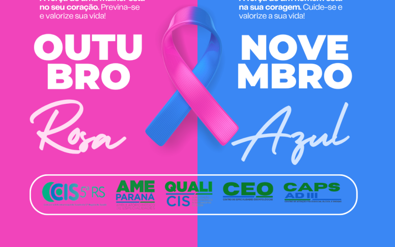 Campanha Outubro Rosa e Novembro Azul